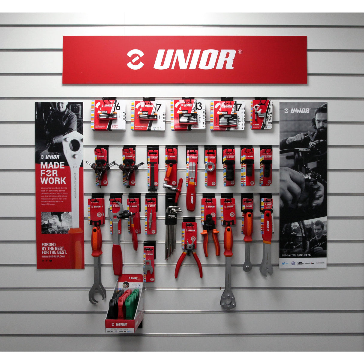 Unior Retail Pack Including Point Of Sale: Red