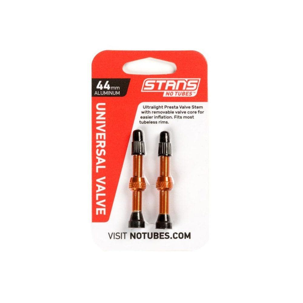 Stans NoTubes VALVE STEM PAIR UNI AL PRESTA 44MM ORANGE