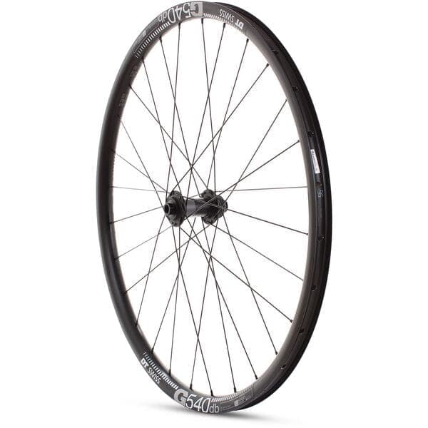 M Part Wheels Gravel Front Wheel DT 370 CL Hub TA 100x12mm  G 540 Rim TLR black 27.5 inch