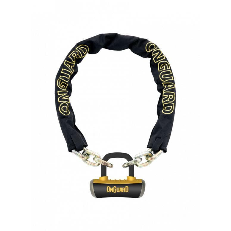 OnGuard Mastiff L Chain Lock - Black/Yellow - 180cm