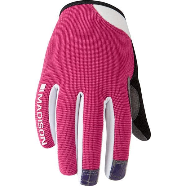 Madison Trail youth gloves; bright berry medium