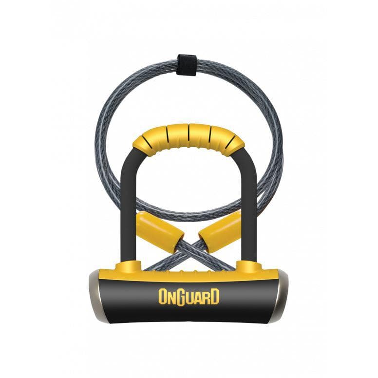 OnGuard Pitbull Mini DT Lock - Black/Yellow - 140mm