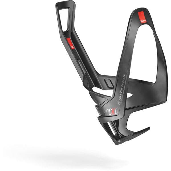 Elite Rocko Carbon Bottle Cage - Matt Black / Red