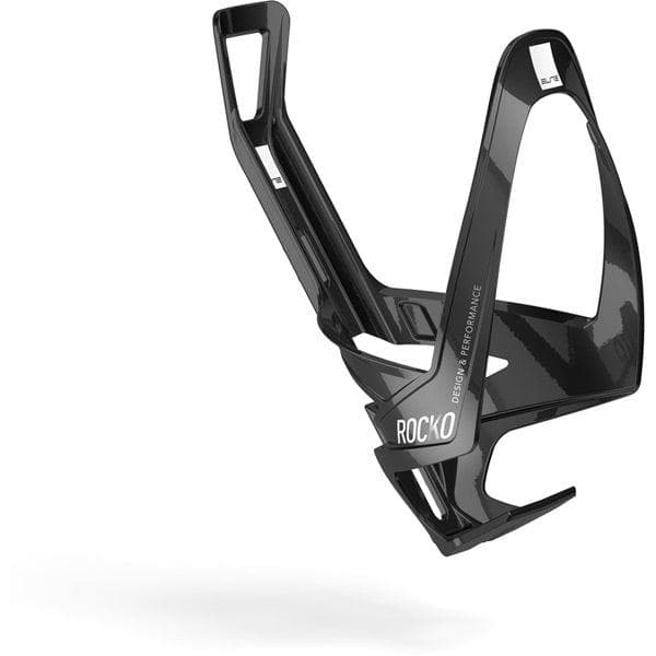 Elite Rocko carbon bottle cage gloss black / white