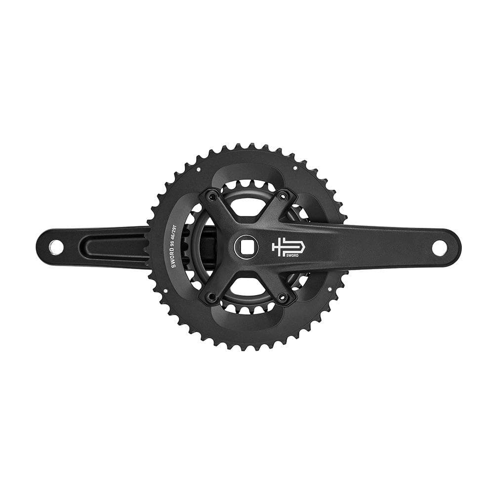 MicroSHIFT Sword Black 2x9 Crankset 175mm Black