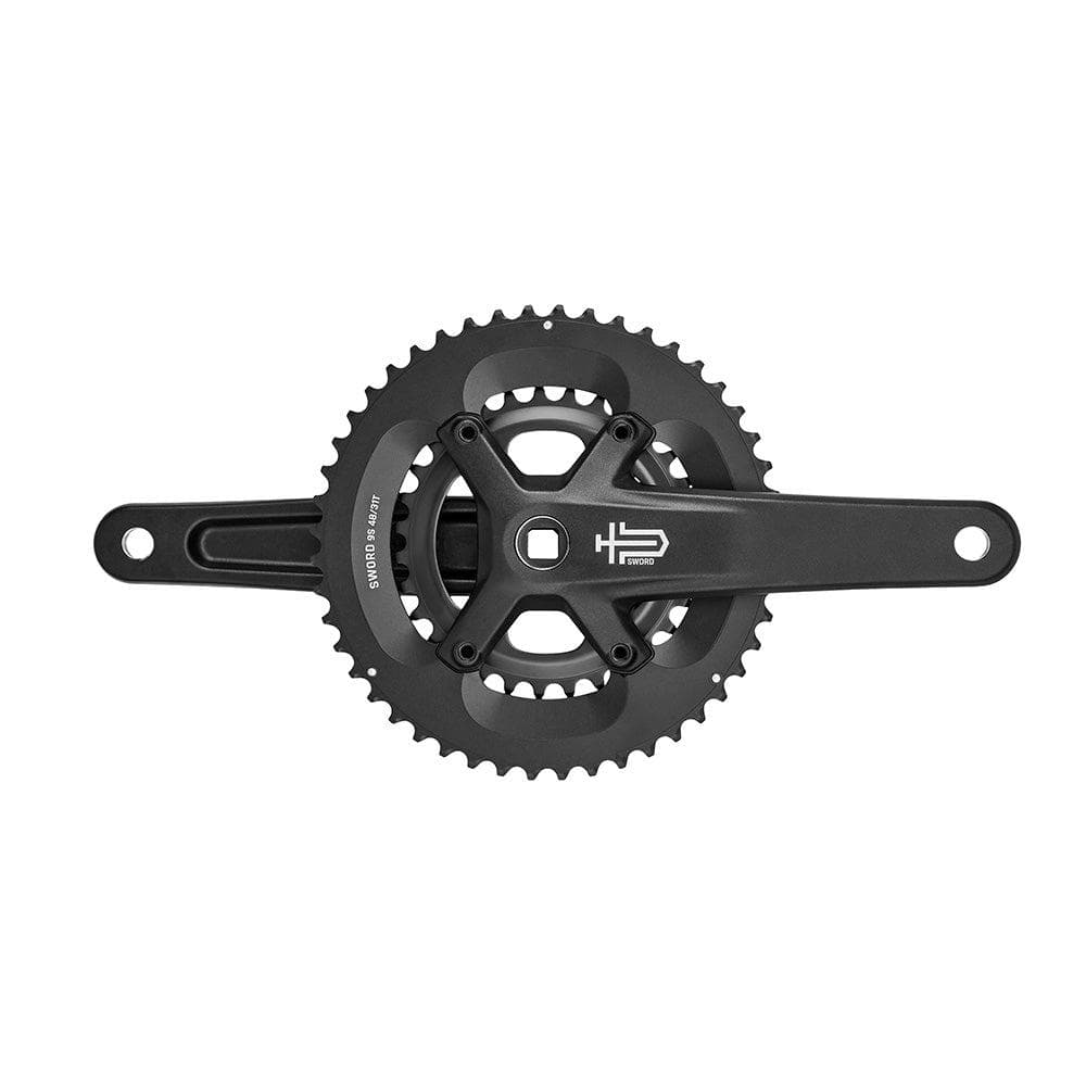 MicroSHIFT Sword Black 2x9 Crankset 172.5mm Black