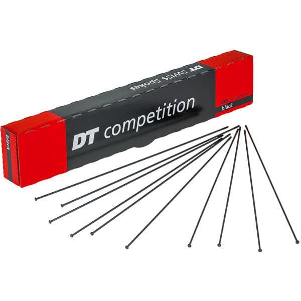 DT Swiss Competition Straight Pull Spokes 14 / 15 g = 2 / 1.8 mm box 100; black 252 mm