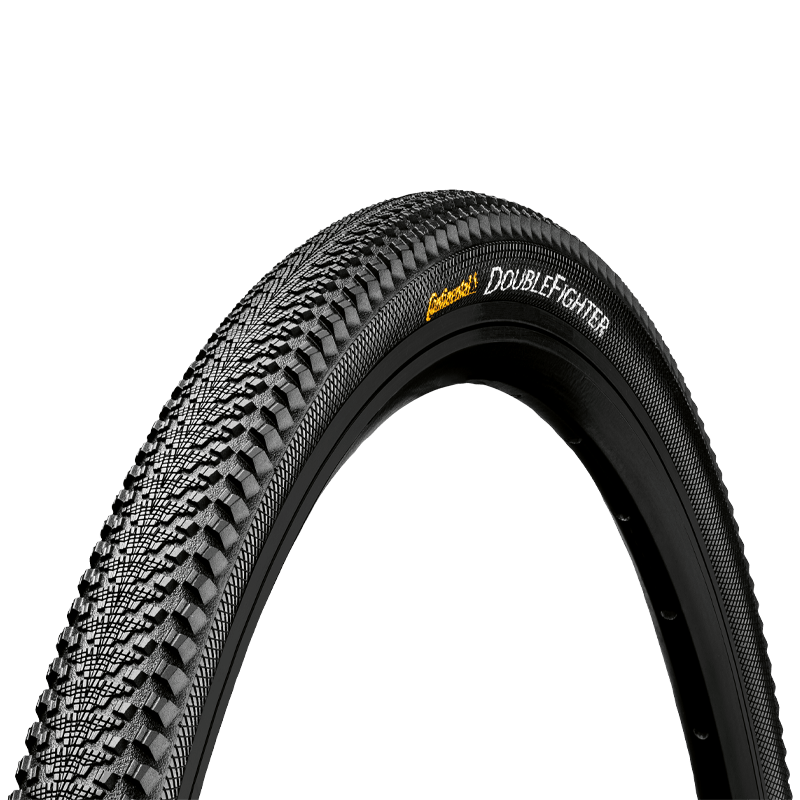 Continental DoubleFighter III Mountain Bike Wire Bead Tyre - 24 x 2.0 - Black - RX