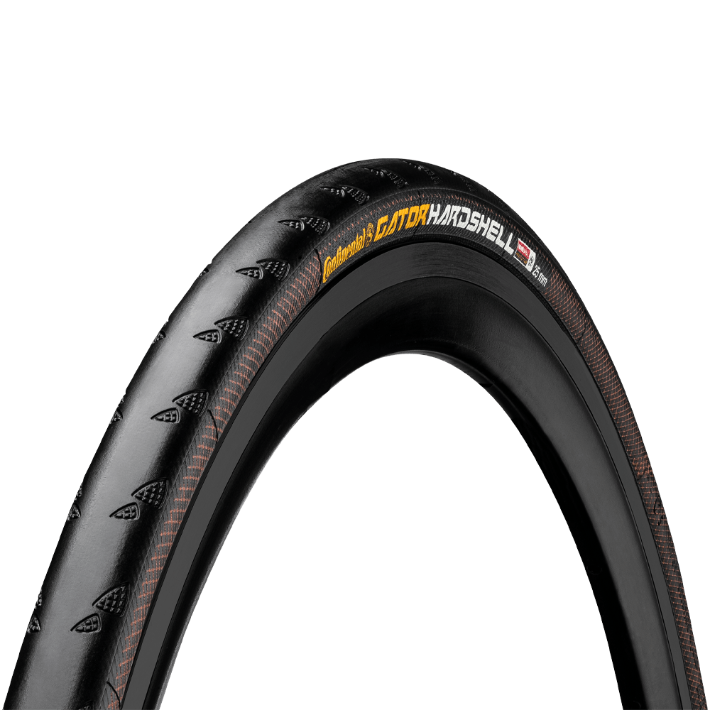 Continental Gator Hardshell Road Bike Foldable Tyre - 700 x 28C - Black/Black