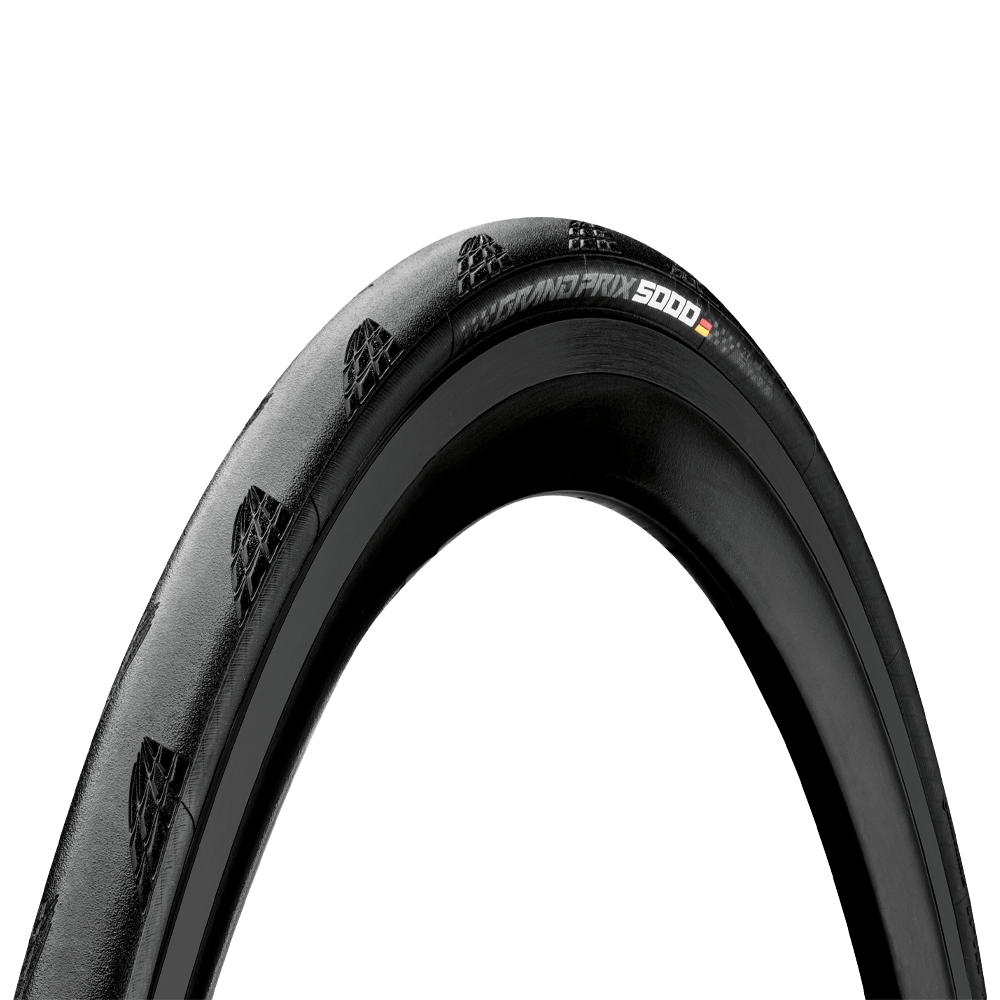 Continental Grand Prix 5000 Road Bike Foldable Tyre - 700 x 32C - BlackChili Compound - Black/Black