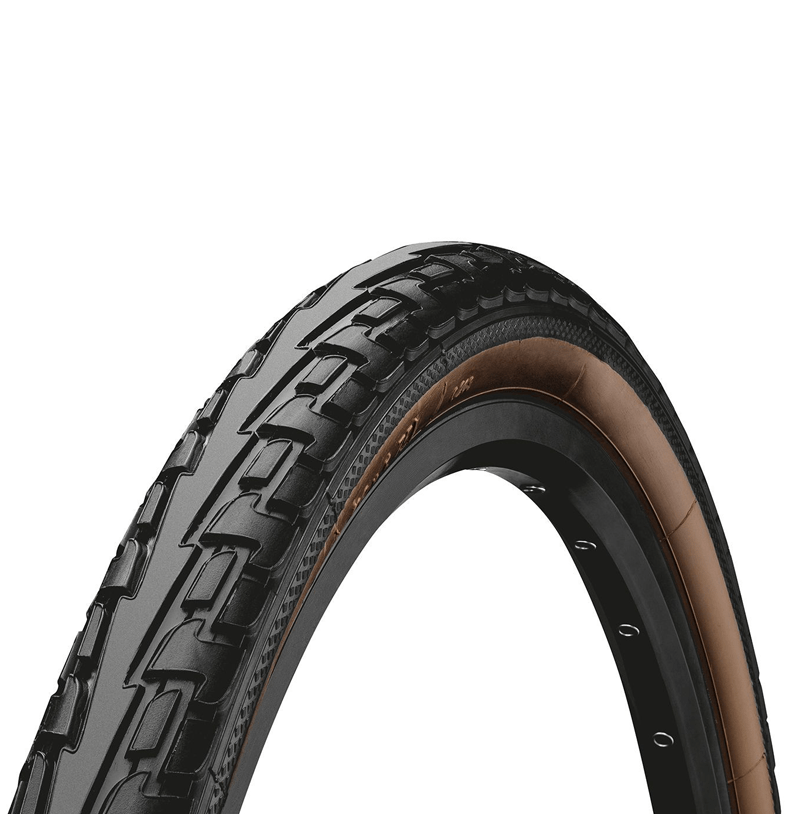 Continental RIDE Tour Urban / Tour Bike Wire Bead Tyre - 700 x 35C - Black / Brown