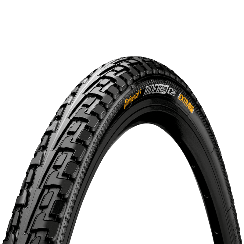 Continental RIDE Tour Urban / Tour Bike Wire Bead Tyre - 27 x 1 1/4 - Black RX