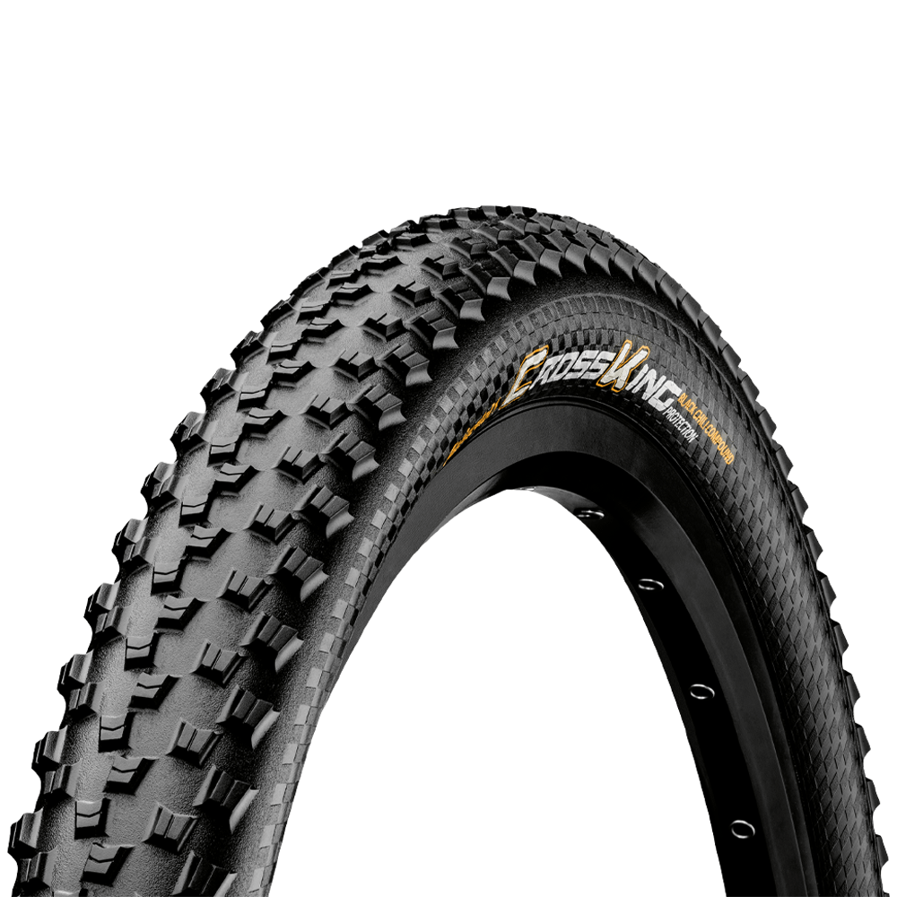 Continental Cross King ProTection Mountain Bike Foldable Tyre - 27.5 x 2.60 - Black/Black