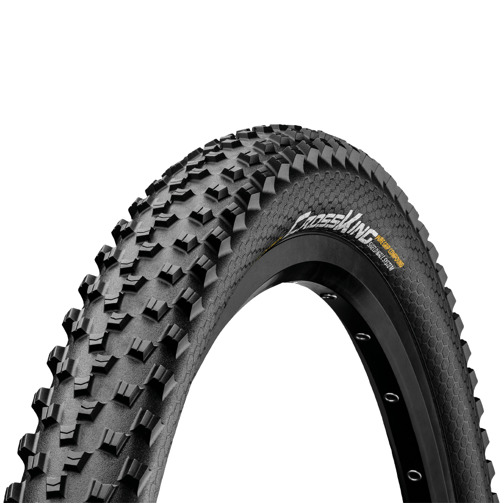 Continental Cross King ShieldWall Mountain Bike Foldable Tyre - 29 x 2.30 - Black/Black