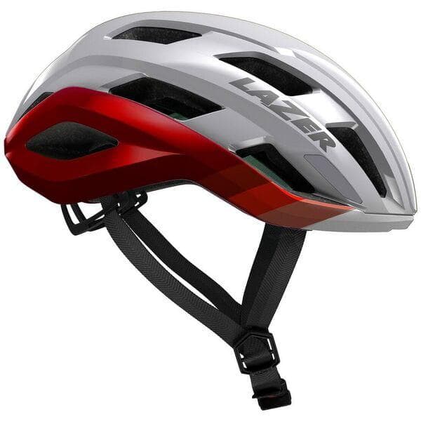 Lazer Strada KinetiCore Helmet - Silver Red - Small