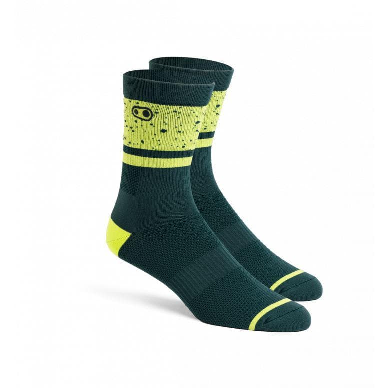 Crankbrothers Icon Socks - Black/Green - Large/X-Large