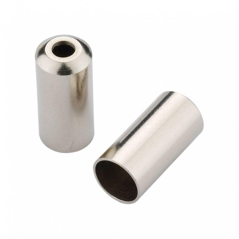 Jagwire End caps Open - 5mm Brake - Brass - Silver - 50 Pack