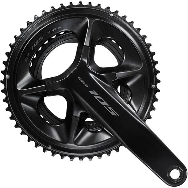 Shimano 105 FC-R7100 105 double 12-speed chainset; HollowTech II 172.5 mm 52 / 36T; black