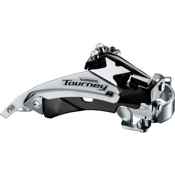 Shimano Tourney / TY FD-TY510 hybrid front derailleur; top swing; dual-pull and multi fit for 48T