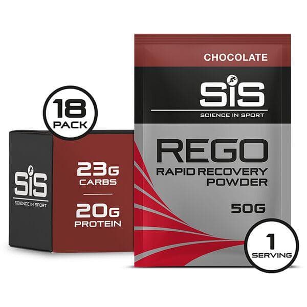 Science In Sport REGO Rapid Recovery drink powder - box of 18 sachets - chocolate