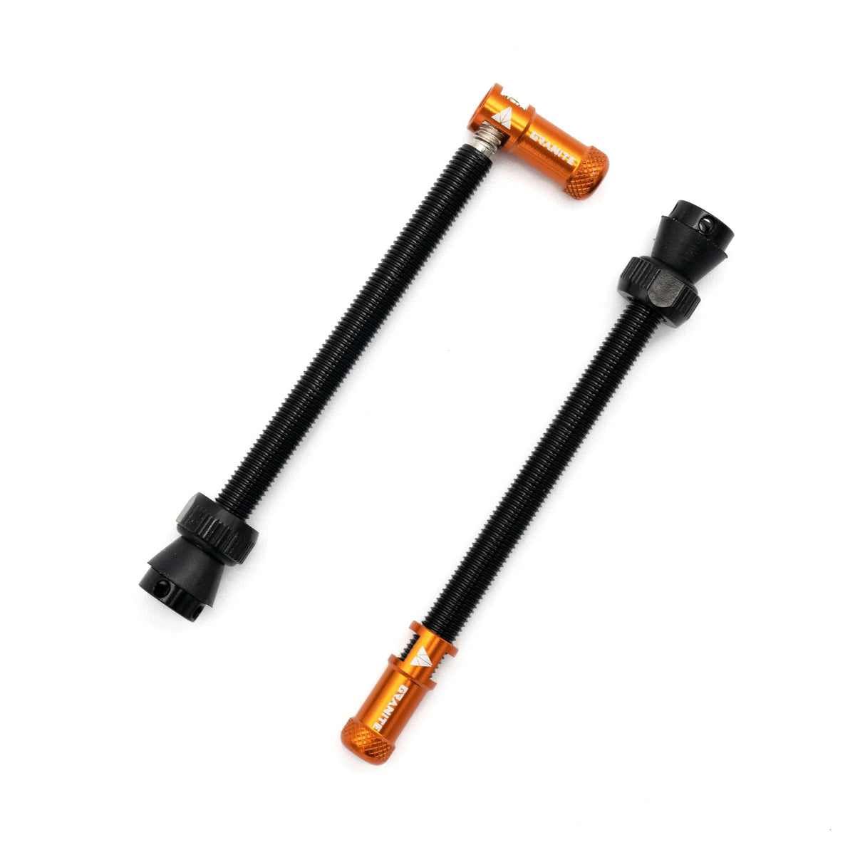 Granite Granite JUICY NIPPLE 80mm Valve Cap & Tool (+valve, Orange)