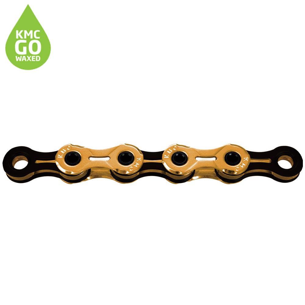 KMC X11SL Ti-N Gold/Black Waxed Chain 118L