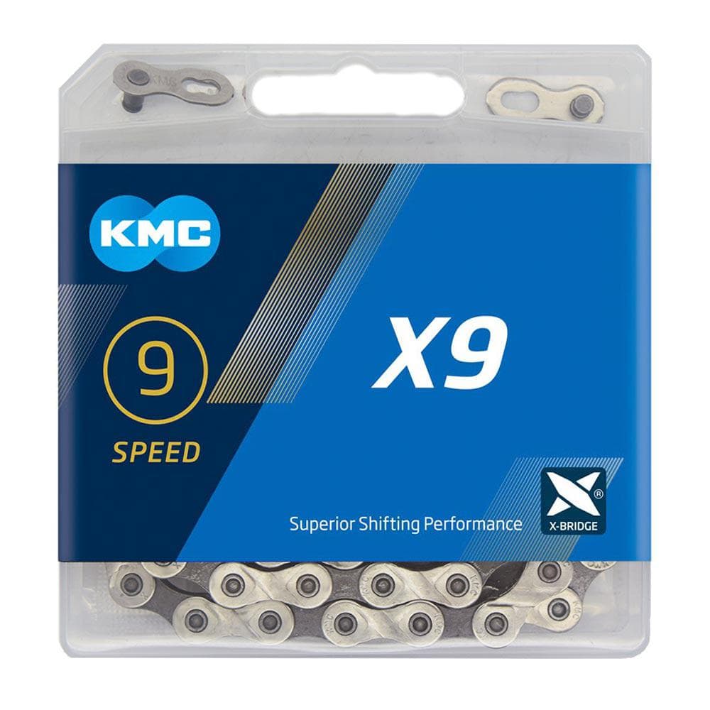 KMC X9 Silver/Grey Chain 114L