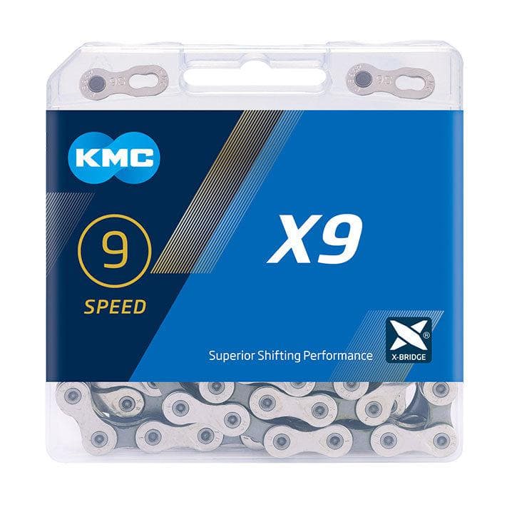 KMC X9 Silver/Grey Chain 122L