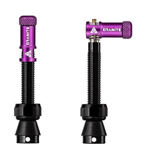 Granite Granite JUICY NIPPLE 44mm Valve Cap & Tool (+valve, Purple)