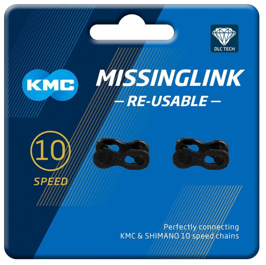 KMC MissingLink 10R DLC Black 2Pr (Re-useable)