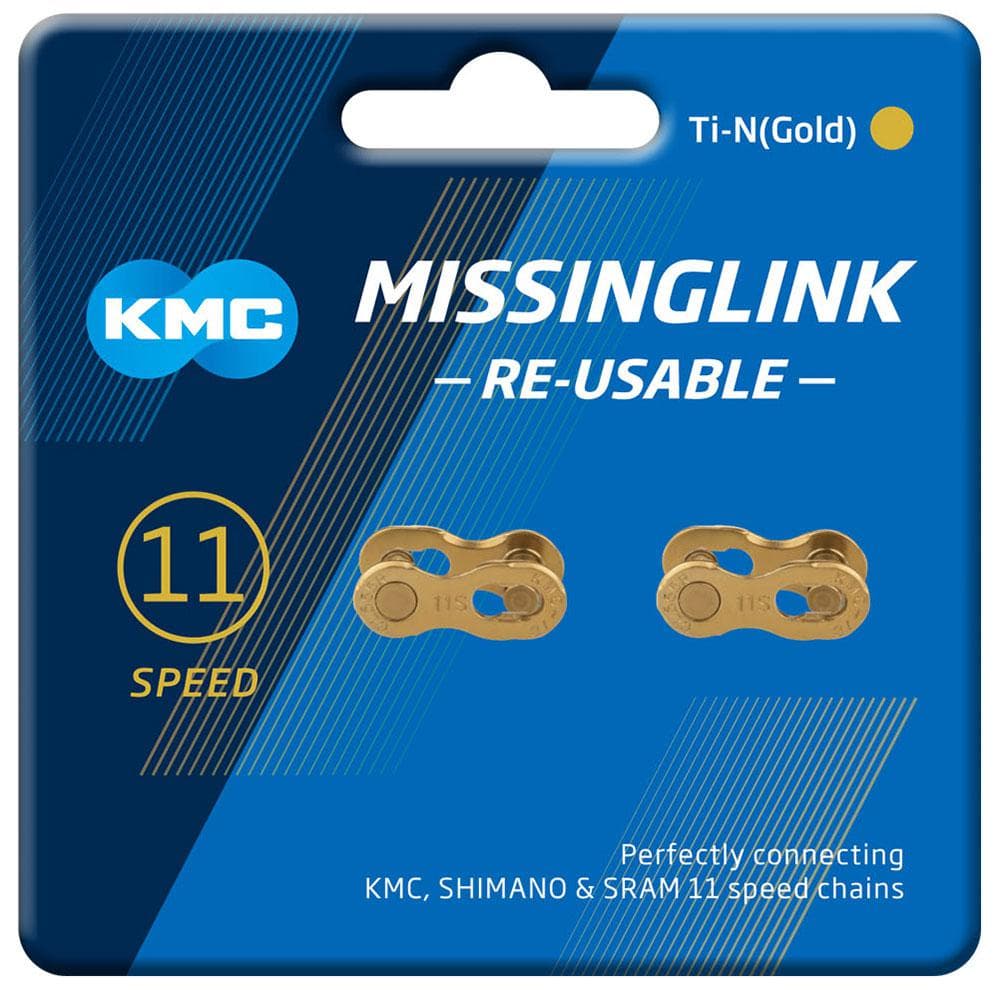 KMC MissingLinks 11R Ti-N Gold 2 Pr  (Re-useable)