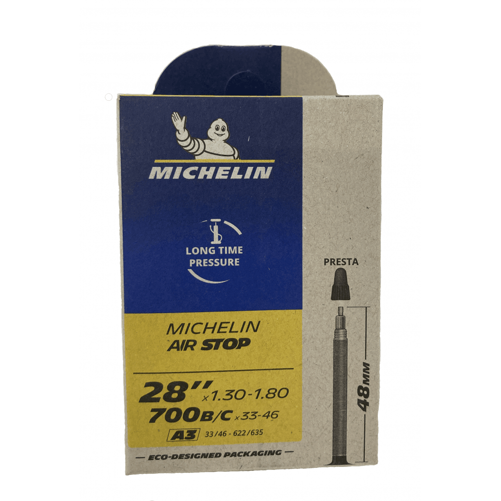 Michelin Airstop Road Inner Tube 700c x 33-46mm (PRESTA 48mm)