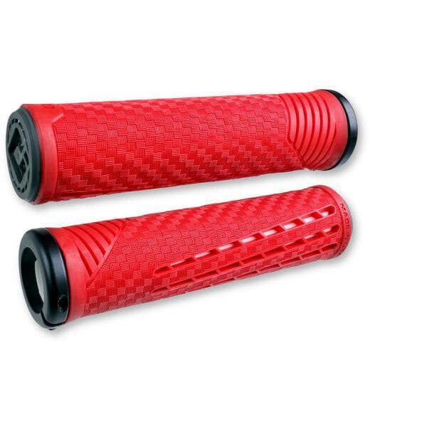 ODI CF BMX / MTB Lock On Grips 135mm - Red / White