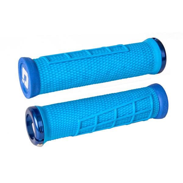 ODI Elite Flow MTB Lock On Grips 130mm - Blue