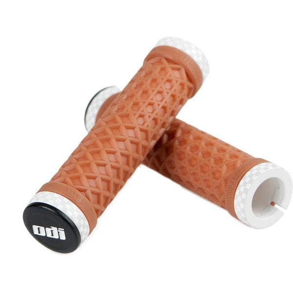 ODI Vans Limited Edition Lock On Grips 130mm - Gum / Checkerboard