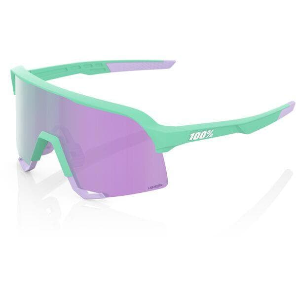 100% Glasses S3 - Soft Tact Mint - HiPER Lavender Mirror Lens