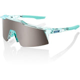 100% Glasses Speedcraft SL - Translucent Mint - Hiper Silver Lens