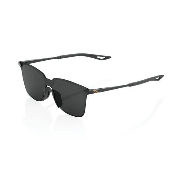 100% Glasses Legere Square - Polished Black - Smoke Lens