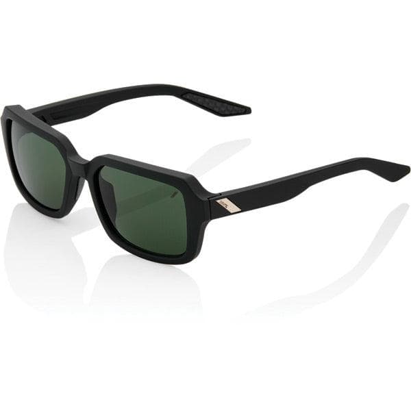 100% Rideley - Soft Tact Black - Grey Green Lens