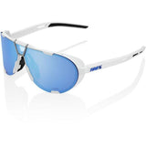 100% Glasses Westcraft - Soft Tact White - HiPER Blue Multi Mirror Lens