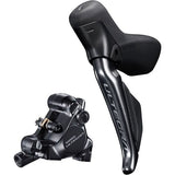 Shimano Ultegra ST-R8170 bled hydraulic disc; Di2 E-tube STI set; flat mount calliper; LH rear