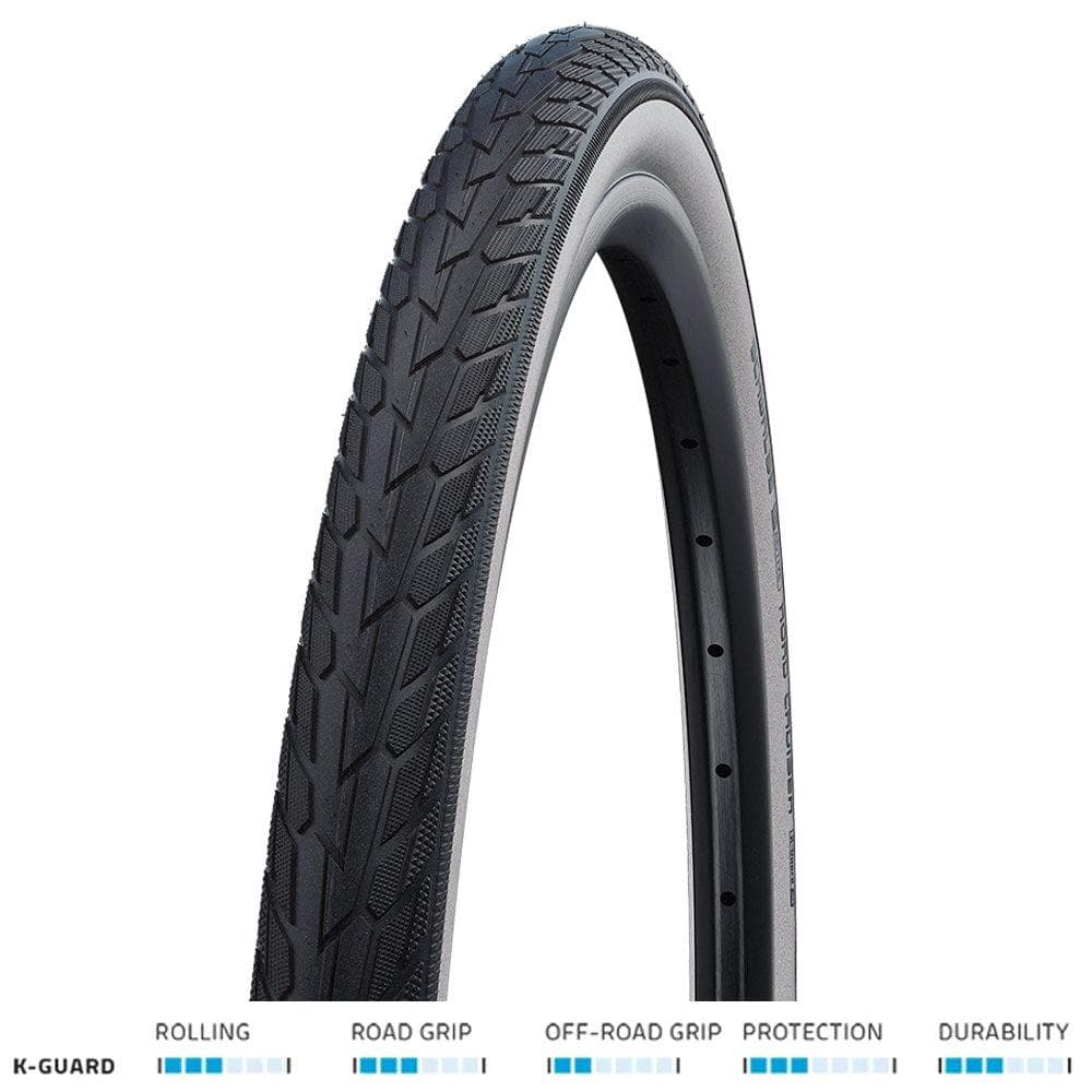 Schwalbe Road Cruiser K-Guard 700x32 Blk/Wht