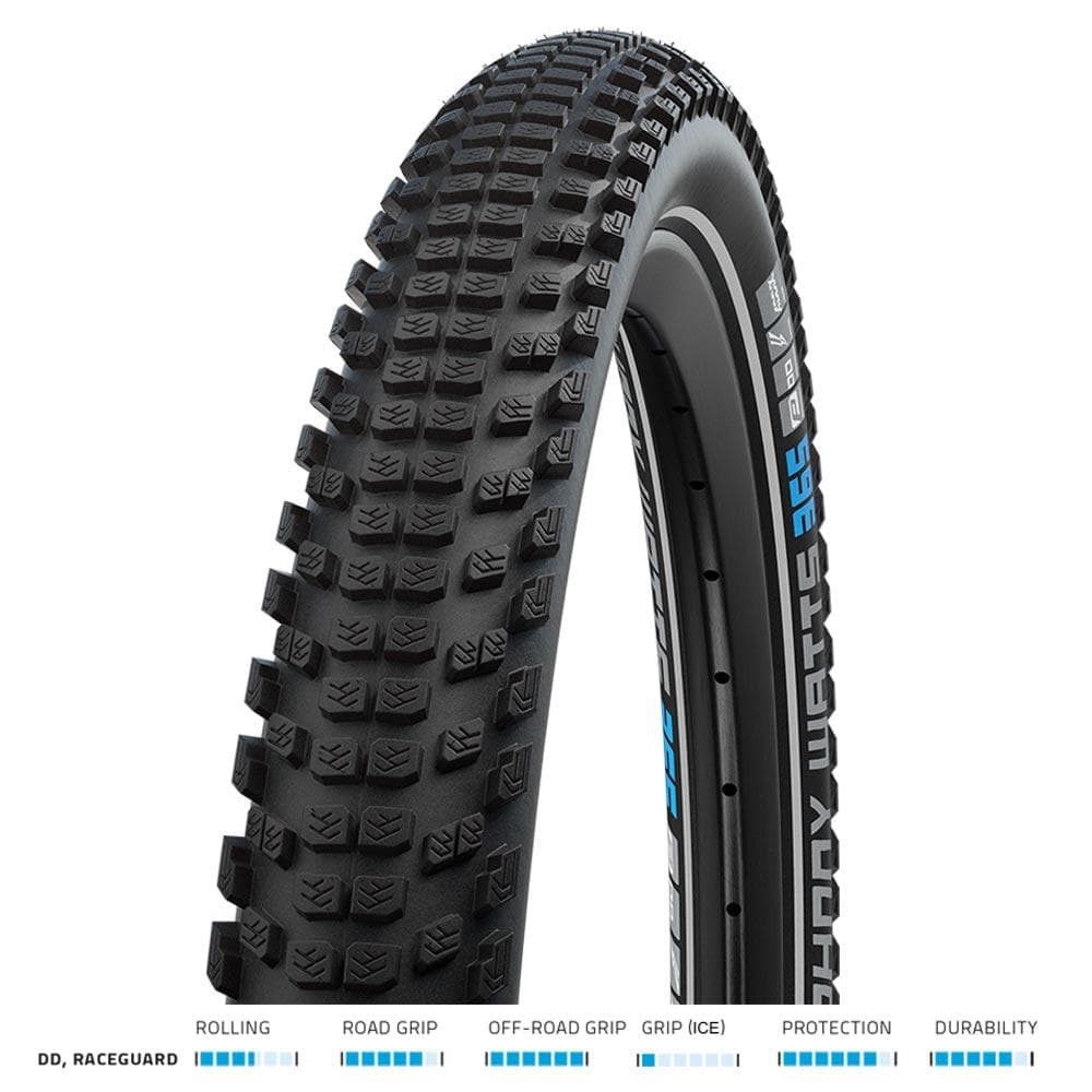 Schwalbe Johnny Watts 365 DD RaceGuard Fld 29x2.6 Blk/Refl