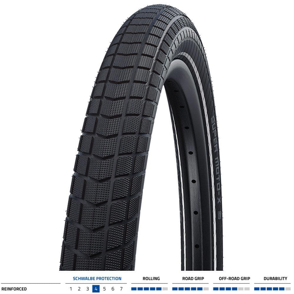 Schwalbe Super Moto-X Reinforced 20x4.0 Blk/Refl