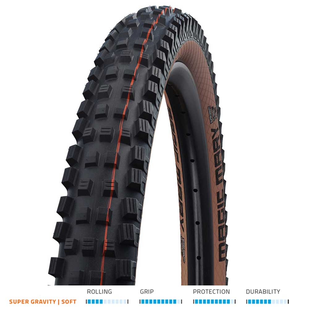 Schwalbe Magic Mary Evo Super Gravity Soft TLE Folding, Bronze, 27.5x2.40