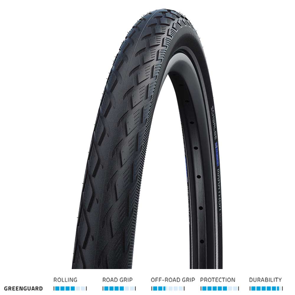 Schwalbe Marathon Greenguard 700x23 Blk/Refl