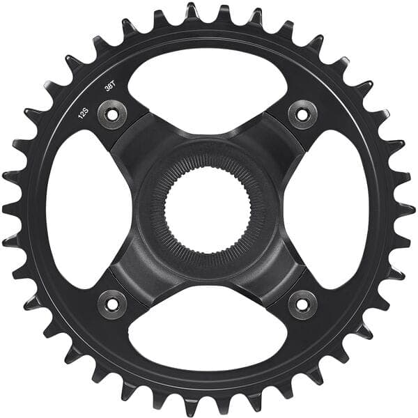 Shimano STEPS SM-CRE80-12-B chainring; 12-speed; 38T without chain guard; for chain line 55 mm