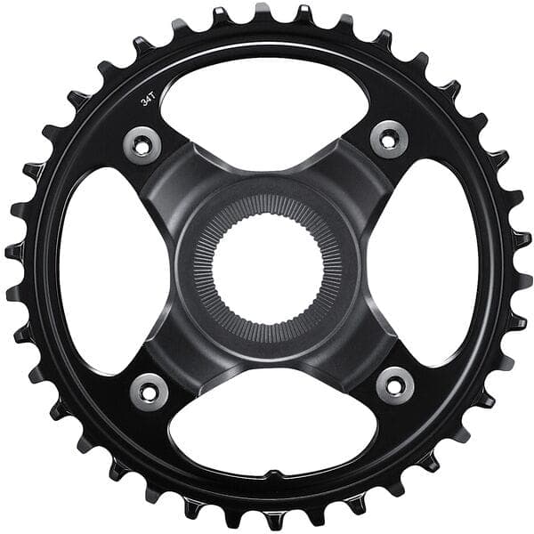 Shimano STEPS SM-CRE80-B chainring; 34T without chain guard; for chain line 55 mm; black