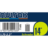 Nutrak 14 x 1.75 - 2.125 inch Schrader inner tube