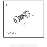 Thule Pack'n Pedal Hook fixing bolts with washers